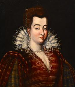 Portrait of Bianca Cappello, Grand Duchess of Tuscany, Scipione Pulzone called Il Gaetano (1544 - 1598), workshop