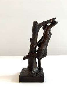 Scultura in bronzo "Fauno imprigionato" metà XX secolo