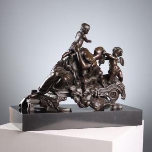 "Charles Cumberworth" Antike Skulptur Bronze Frankreich 19. Jahrhundert Original