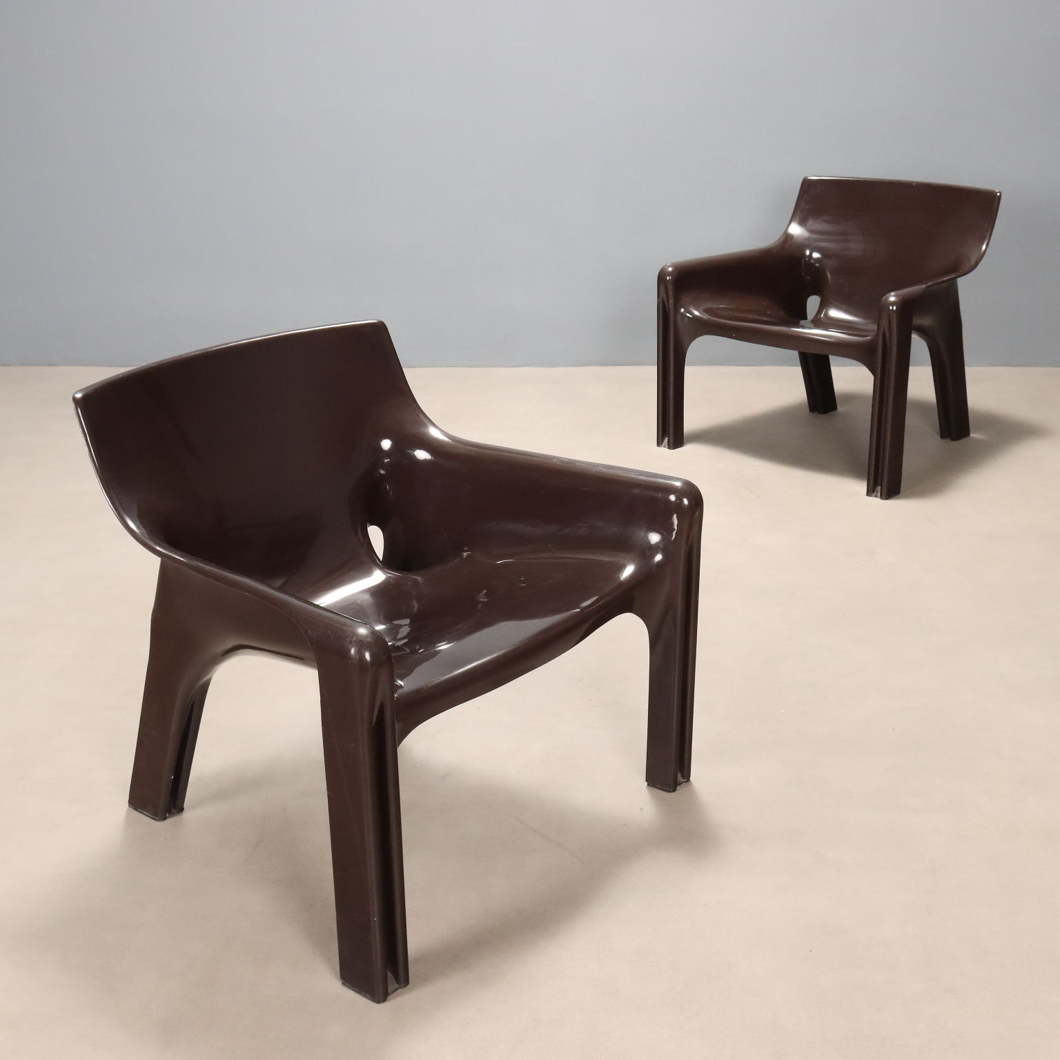 Fauteuils 'Vicario' de Vico Magistretti pour Artemide - Années 60-70