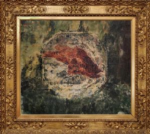 Antonio Mancini. "La cernia su piatto o Lo scorfano su piatto" 1900 ca.