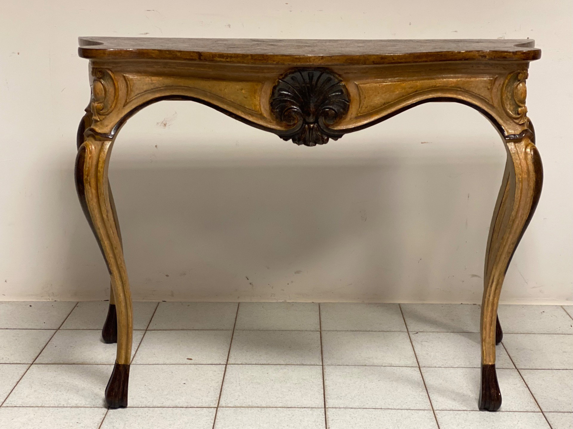 consolle laccata dipinta piano finto marmo .lombardia Piemonte metà 800