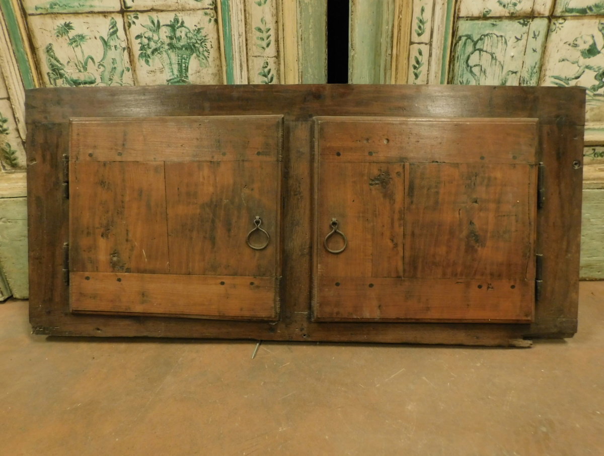 stip222 - Schrank aus Pappelholz mit zwei Türen, Epoche 18./19. Jahrhundert, Maße cm B 103 x H 48