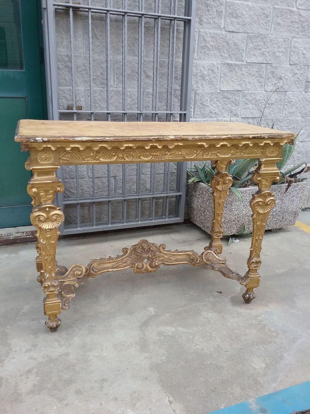 Consolles 1700 piano finto marmo 118x52h90 lombarda garanzia termini di legge 