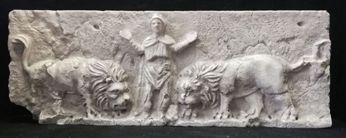 Mattonella - San Girolamo con i Leoni - Marmo d'Istria - xx secolo - Venezia