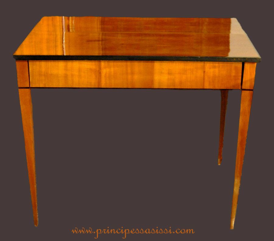 Rare table de bureau viennoise de la période Empire / première phase de la période Biedermeier de 1810-15