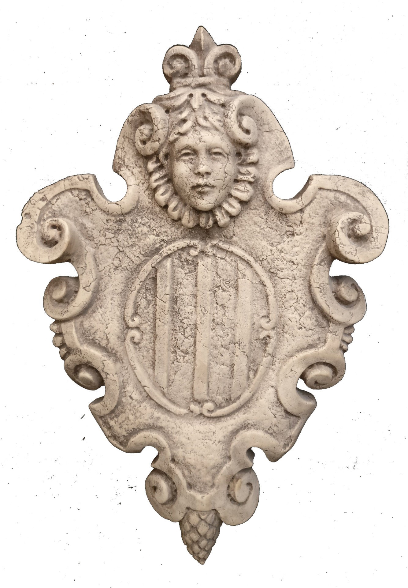 Stemma in Marmo d'Istria - Opera Veneziana - 61 x 40 cm - 19° secolo