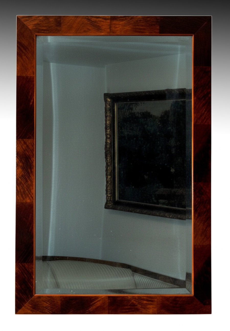 Dekorativer, intakter Spiegel (auch Spiegelglas) aus der Zeit des Empire/frühen Biedermeier, Wien, 1810-15