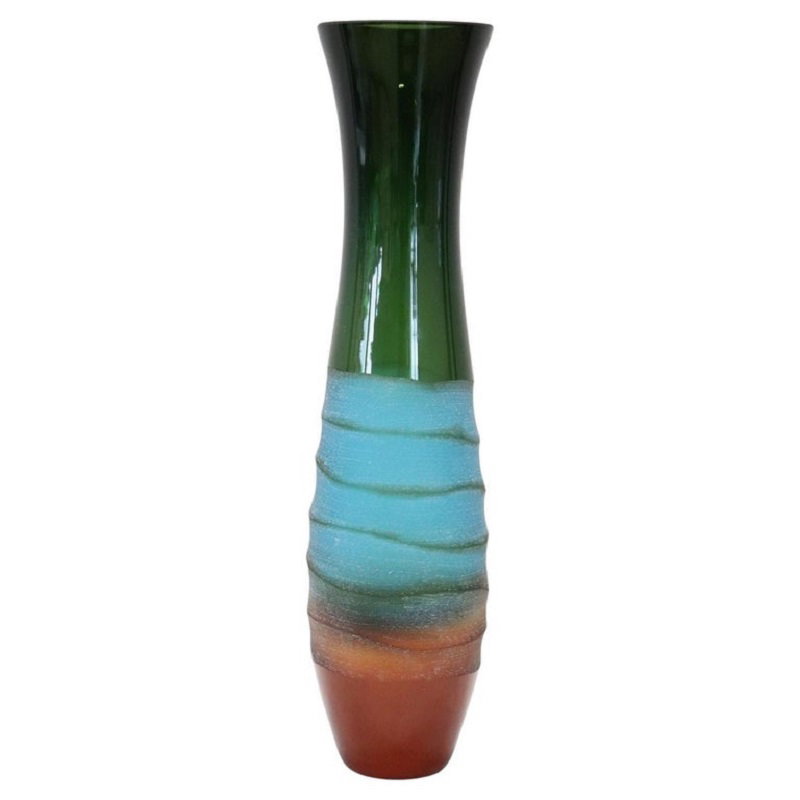 Artistic multicolored glass vase by Villeroy & Boch, 1990s