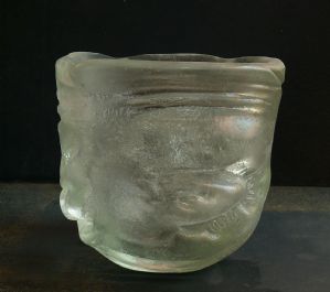 Carlo Scarpa, 1906-78.  "Vaso". Misure cm: h. 25x26x26. Peso Kg 10,5.