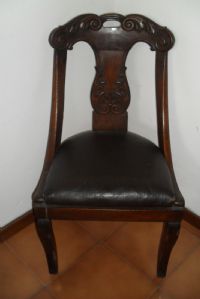 Four Empire style chairs