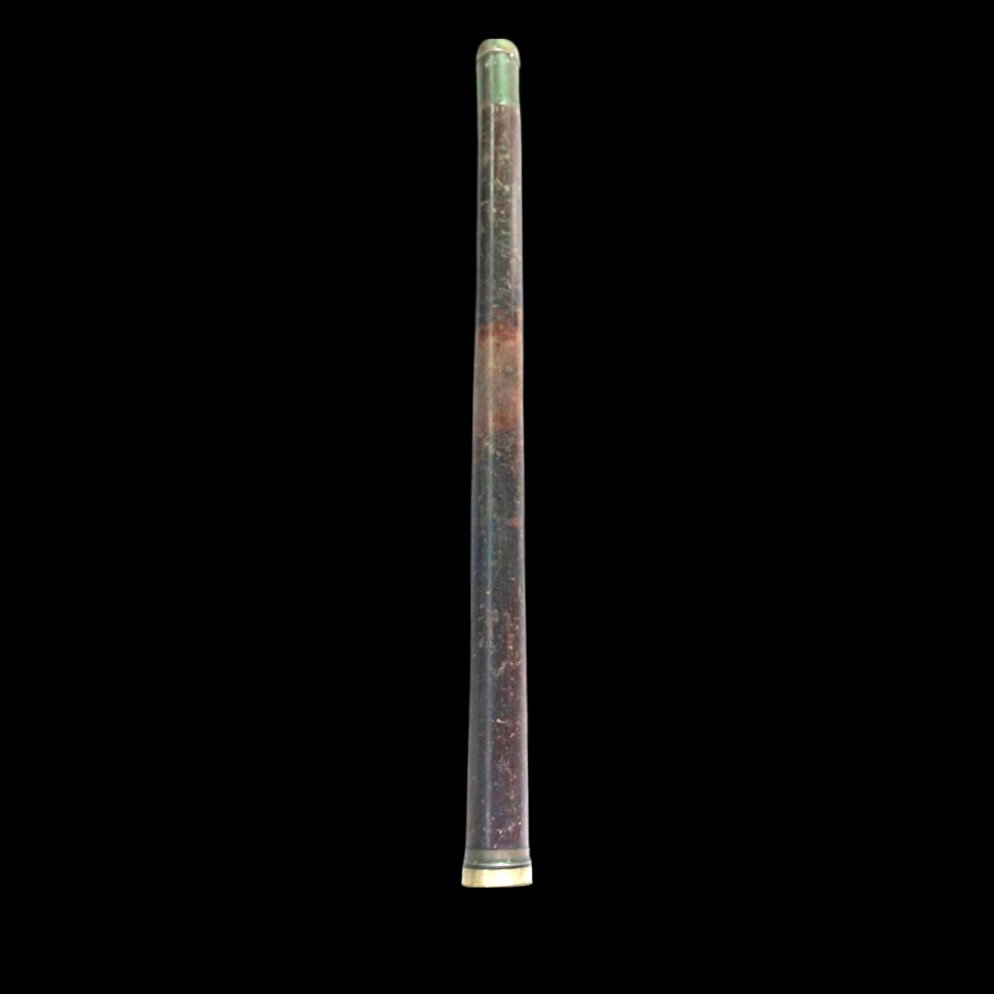 Grand télescope de marine en palissandre et laiton. Inscription gravée : Lerebours opticien de l'empereur et du roi, place du Pont Neuf, Paris.