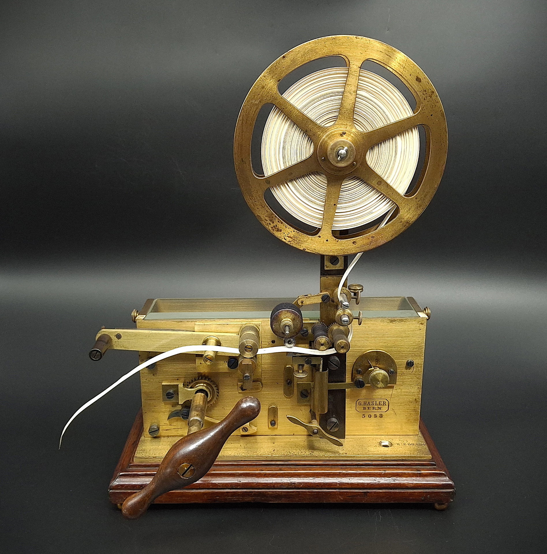 Registrador, Receptor Telegráfico Morse, Fim do Século XIX, G. Hasler