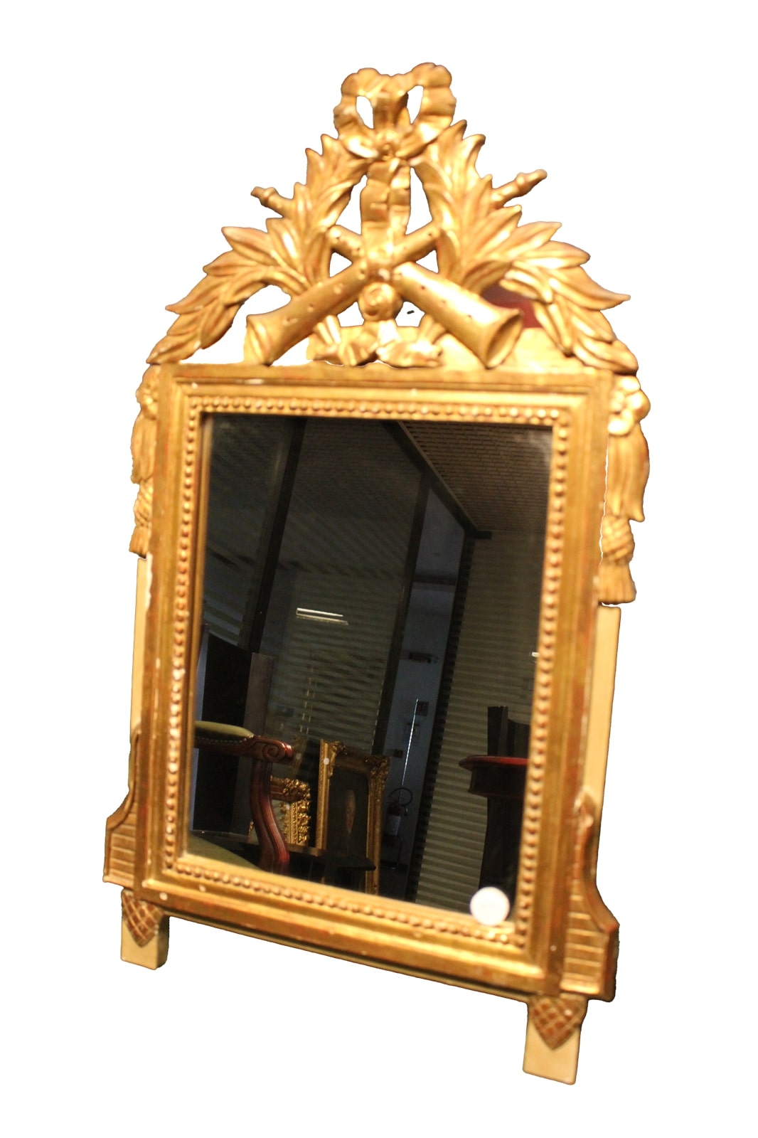 Giltwood mirror in Louis XVI style – France, second half of the 19th century