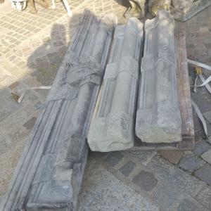 Stone fireplace