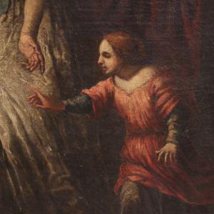 Great 17th-century Italian painting, Moses Saved from the Waters - Foto 7