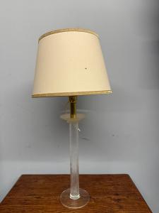 Murano Lampe aus Klarglas, 70er Jahre, 63x31cm