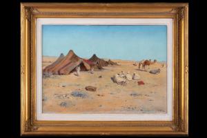 Gustave Nicolas Pinel (1842-1896), "Rest in the Desert"