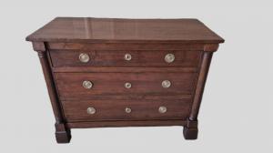 CASSETTONE IMPERO IN LEGNO DI NOCE primi ‘800