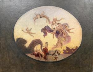 STEFAN BAKALOWICZ - Esquisse pour décoration de plafond