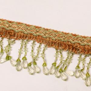 Light green beaded fringe - BP/04 -