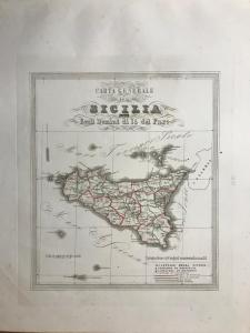 Sicilian map from 1856