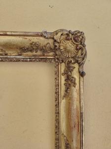 cornice barocca dell'800 , legno  dorato  - Foto 6