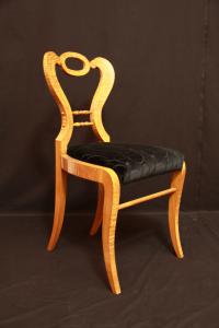 Splendido gruppo di sei sedie Biedermeier