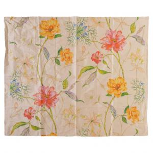 Pannello in seta chiaro con fiori - 