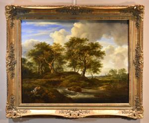 Paesaggio boscoso con ruscello, Barend Cornelis Koekkoek (Middelburg 1803 – Cleves 1862) attribuibile