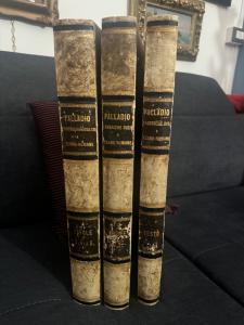Palladio Le Fabbriche E Le Terme Romane 1872 Drei Bände. Komplett
