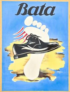Manifesto Scarpe Bata calzature, Bata shoes poster