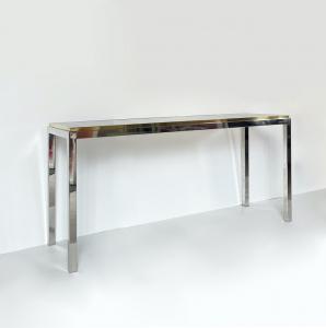 Consolle Romeo Rega 1970 - acciaio e ottone