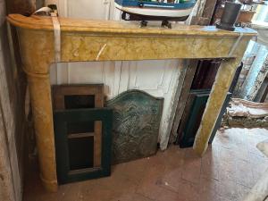 Marble fireplace