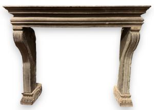 CHP391 - Majestic Serena stone fireplace, from the 17th century, maximum dimensions cm L 210 x H 168 x D 80