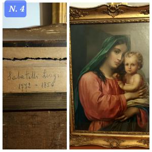DIPINTO "MADONNA COL BAMBINO" LUIGI SABATELLI 