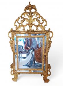 GILT WOODEN MIRROR - PIMONTE - 18TH CENTURY