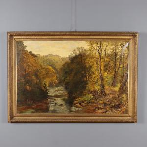 Large Forest Landscape Painting