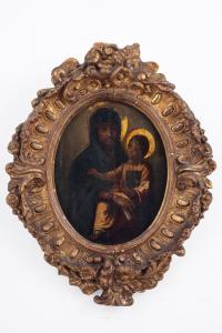 Madonna and Child, oil on copper
