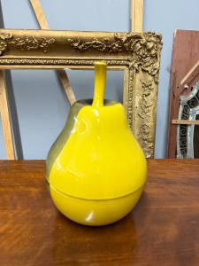Vintage pear-shaped ceramic container, 1970s, 31x25 cm, two-tone, excellent condition, unmarked - Foto 8