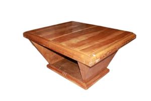 Mesa de centro de madeira em estilo Decò do início de 1900