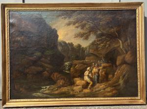 paesaggio marino con scena animata