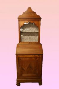 Antique small cupboard with 1800s glass showcase