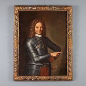 Portrait Painting of a Man in Armor