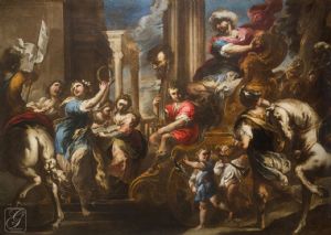 Valerio Castello (Genua, 1624-1659) - Triumph Davids VERKAUFT