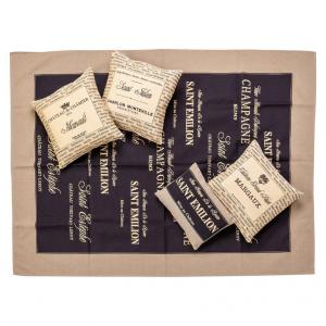 Set plaid e cuscini "champagne" - B/2047