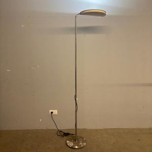 Mezzaluna floor lamp by Bruno Gecchelin for Skipper 70s, modernist, telescopic.