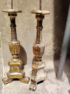Coppia Candelieri antichi Luigi XVI  Argento E Mecca Originali - Foto 5