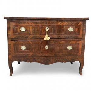 Italian 18th Century Chest of Drawers Marquetry Louis XV Commode