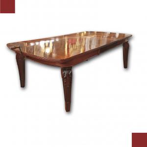 CARLO X MAHOGANY DINING TABLE, FIRST HALF OF THE 19TH CENTURY